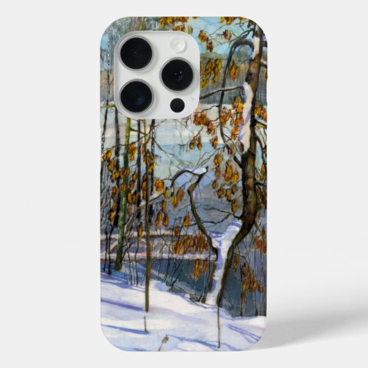水彩画「雪の降るシーン」 Case-Mate iPhoneケース (裏面)