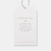 水彩画 |青 |ありがとうございます |ギフトラベル ギフトタグ (裏面)