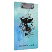 水彩画{青}カイロプラクティックのクリップボード クリップボード (右)