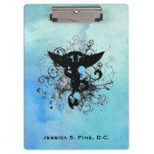 水彩画{青}カイロプラクティックのクリップボード クリップボード (正面)