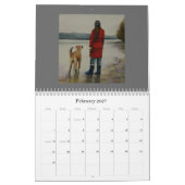 水彩画- 2010カレンダーの年 カレンダー (2月 2027)