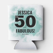 水彩画 50歳の誕生日 缶クーラー (裏面)