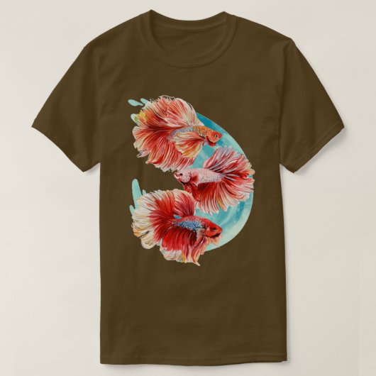 水彩画 Tシャツ (デザイン正面)
