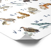 水彩画Abc Animalsポスター ポスター (角)