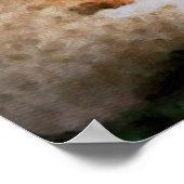 *~*水彩画AP23ライオ芸術的ネス ポスター (角)