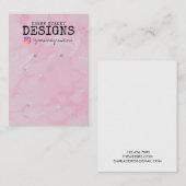 水彩画Instagramイヤリングディスプレイカード 名刺 (正面/裏面)