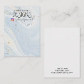 水彩画Instagramイヤリングディスプレイカード 名刺 (正面/裏面)