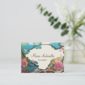 水彩画PAPER/SIZE/STYLEの選択の花- 名刺 (スタンド正面)