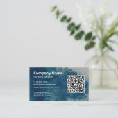 水彩画QRコード 名刺 (スタンド正面)