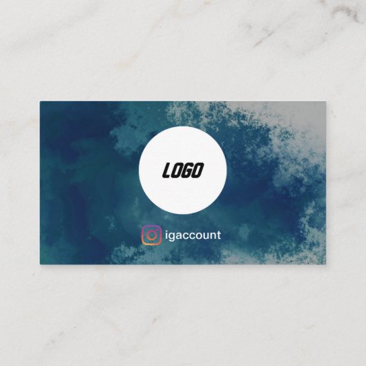 水彩画QRコード 名刺 (裏面)