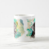 水彩画WEIMARANERのマグ コーヒーマグカップ (中央)