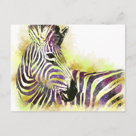 水彩画Zeba ポストカード (正面)