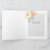 水彩番号15 パーソナライズされた 15誕生日 カード (内部)