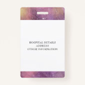 水彩登録ナースロゴ バッジ (裏面)