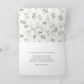 水彩白かぼちゃと緑の感謝祭 シーズンカード (内部)