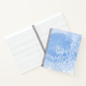 水彩白と青 ノートブック (内部)