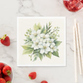 水彩白りんご花花束 スタンダードランチョンナプキン (インサイチュ)