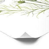 水彩白コスモス花ボタニカル絵を描ズ フォトプリント            (角)