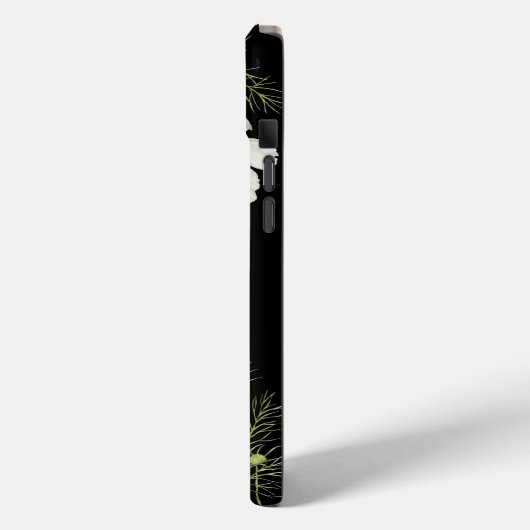 水彩白コスモス花ボタニカル絵を描ズ Case-Mate iPhoneケース (裏面 / 左)