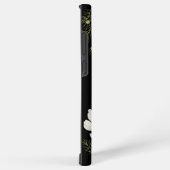 水彩白コスモス花ボタニカル絵を描ズ SAMSUNG GALAXYケース (右側面)