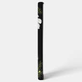 水彩白コスモス花ボタニカル絵を描ズ SAMSUNG GALAXYケース (左側面)