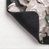 水彩白バラのカーネーション赤ちゃんの息 マウスパッド (コーナー)