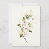 *~*水彩白バラブライダルシャワーラベンダー 招待状 (裏面)