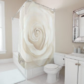 水彩白バラ抽象芸術花。 シャワーカーテン (インサイチュ)