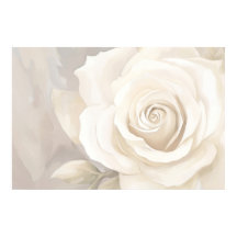 水彩白バラ抽象芸術花。