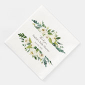 水彩白フローラフレーム赤ちゃんシャワー (コーナー)