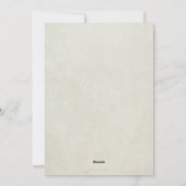 水彩白フローラリースハッピーイースターフラット シーズンカード (裏面)