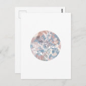 水彩白ワイルドフラワー ポストカード (正面/裏面)