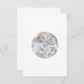 水彩白ワイルドフラワー 出欠カード (正面/裏面)