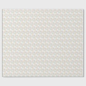 水彩白振り掛けドーナツ ラッピングペーパー (フラット)