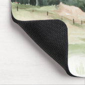 水彩白納屋 マウスパッド (コーナー)