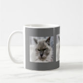水彩白色のペルシャ猫 コーヒーマグカップ (左)