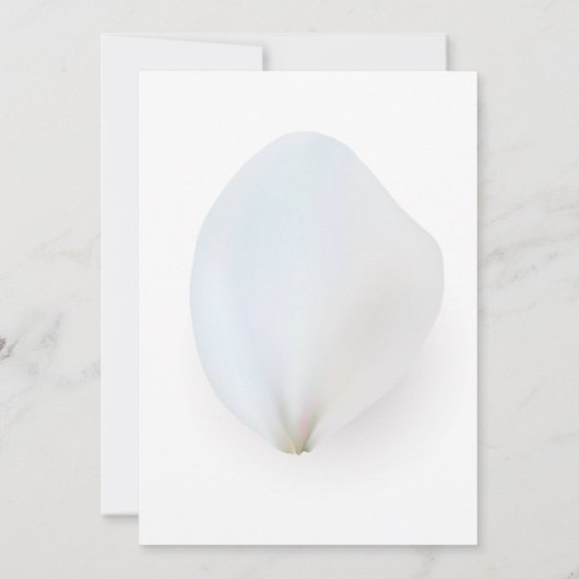 水彩白色フローラ結婚式招待状 招待状 (裏面)