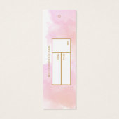 水彩白色ブランディングつるラベル |金ゴールド (裏面)