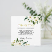 水彩白花サンキューカード サンキューカード (スタンド正面)