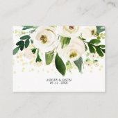 水彩白花詳細 エンクロージャーカード (裏面)