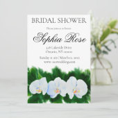 水彩白蘭絵画のブライダルシャワー 招待状 (スタンド正面)