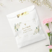 水彩白魅力的花洗礼 フェイバーバッグ (封をした状態)