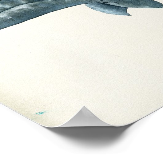 水彩白鯨 ポスター (角)