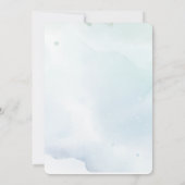 水彩白鳥の花1st 招待状 (裏面)