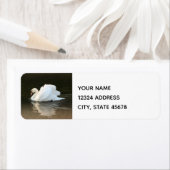 水彩白鳥 ラベル (インサイチュ)