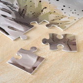 水彩白黒毛羽立自然 ジグソーパズル (側面)