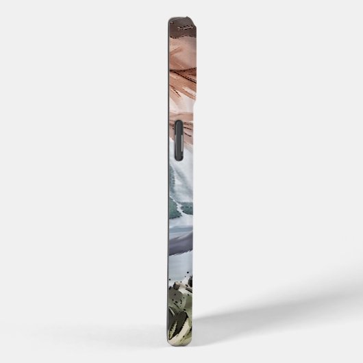 水彩白黒毛羽立自然 Case-Mate iPhoneケース (裏面 / 右)