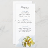 水彩百合フローラ結婚というメニュー メニュー (正面/裏面)