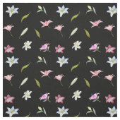 水彩百合花植物園 ファブリック (見本)