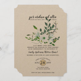 水彩盆栽リタイアメントPHOTO占領 招待状